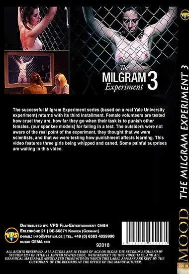 Mood: The Milgram Experiment 3 | Belrose | DVD(back cover)