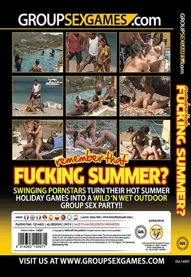Remember That Fucking Summer? | GROUP SEX GAMES | DVD(back cover)