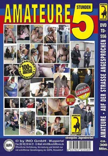 Amateure - Auf der Strasse angesprochen 5 Std. | Muschi | DVD(back cover)