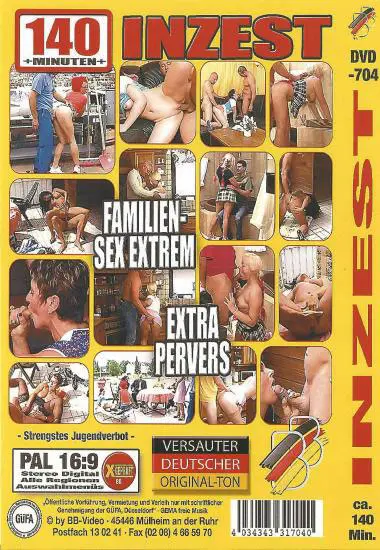 Inzest  DVD-704 | BB-Video | DVD, Download, VOD(back cover)