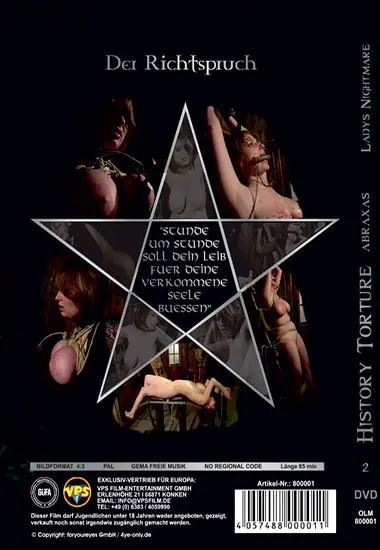 History Torture - Ladys Nightmare(ABRAXAS)(back cover)
