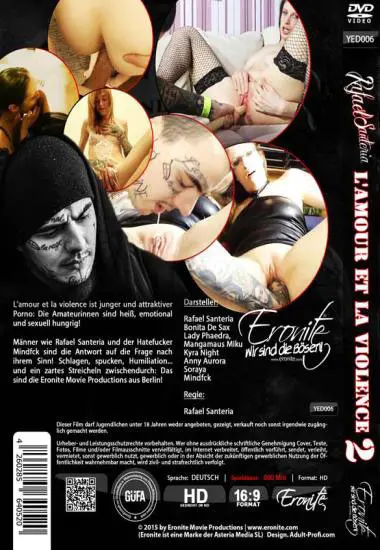 Rafael Santeria – L’amour et la violence 2(Eronite) (Download available)(back cover)