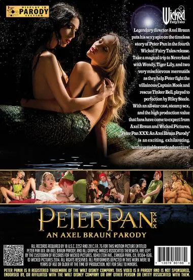 Peter Pan XXX: An Axel Braun Parody (2xDVDs)(Wicked Pictures)(back cover)