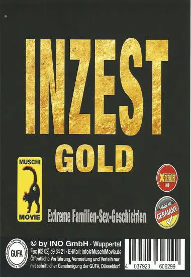 Inzest GOLD (QUT) | Muschi | DVD(back cover)