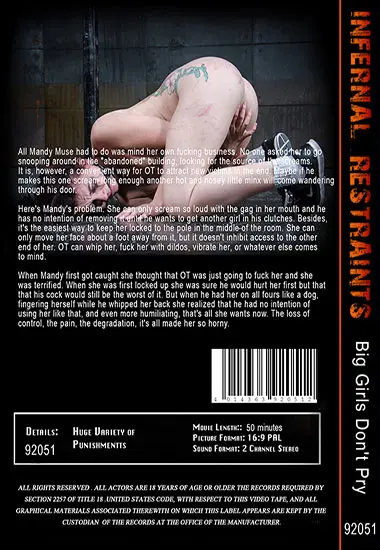 Infernal Restraints - Big Girls Dont Pry(Belrose)(back cover)