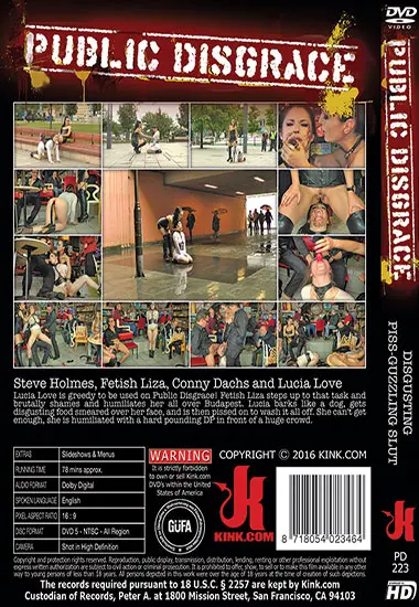 Disgusting Piss-guzzling Slut | Kink.com | DVD(back cover)