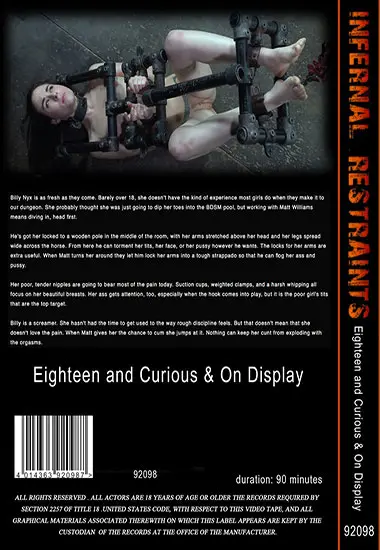 Infernal Restraints - Eighteen and Curious(Belrose)(back cover)