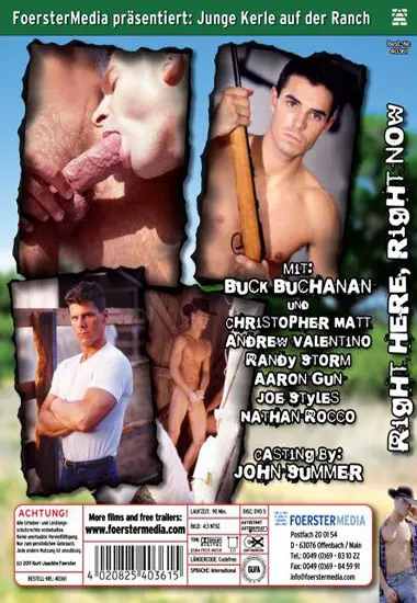 Right Here, Right Now | Foerster Media | DVD(back cover)