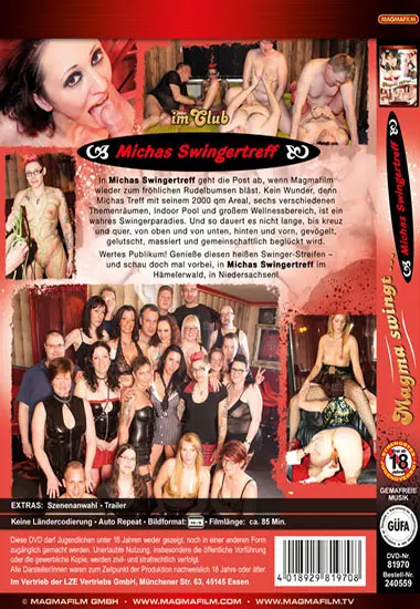 Magma swingt im Club - Michas Swingertreff | Magmafilm | DVD, Download, 4K/HD, VOD(back cover)