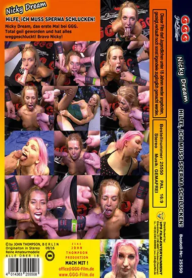Nicky Dream: Hilfe, Ich Muß Sperma Schlucken | GGG | DVD(back cover)