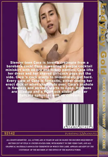 Purple Dress Tight Hot Sex | LADYBOY GOLD | DVD(back cover)