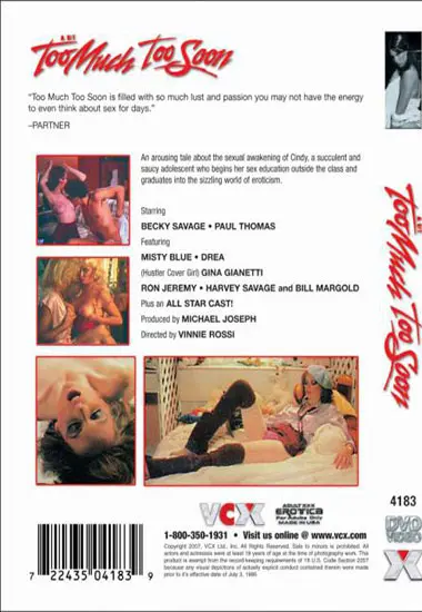 A Bit Too Much Too Soon(VCX) at sexvideoall.com(back cover)