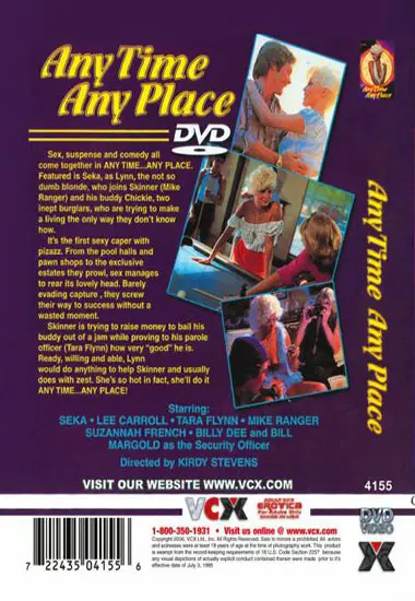 Any Time, Any Place(VCX) at sexvideoall.com(back cover)