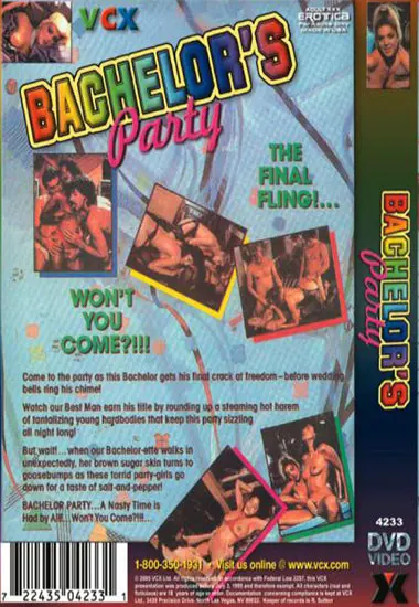 Bachelor Party | VCX | DVD(back cover)