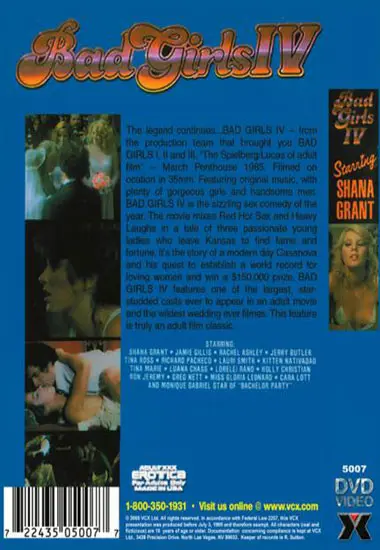 Bad Girls 4 | VCX | DVD(back cover)