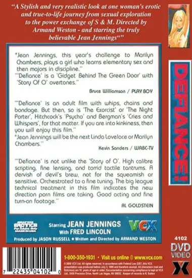 Defiance(VCX) at sexvideoall.com(back cover)