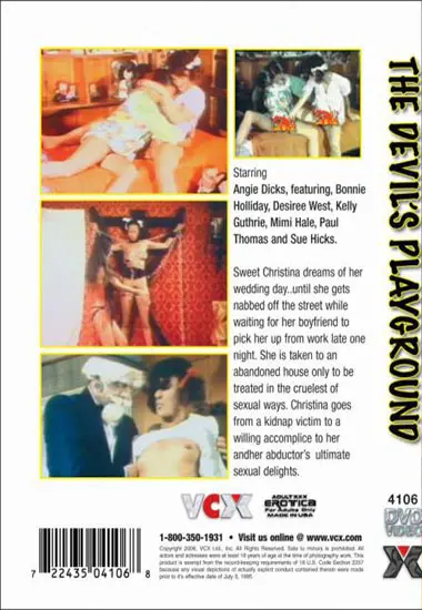 Devils Playground | VCX | DVD(back cover)