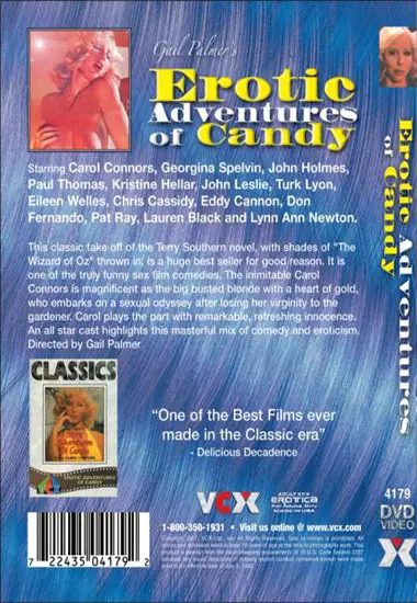 Erotic Adventures of Candy, The | VCX | DVD(back cover)