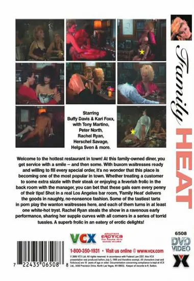 Family Heat | VCX | DVD(back cover)