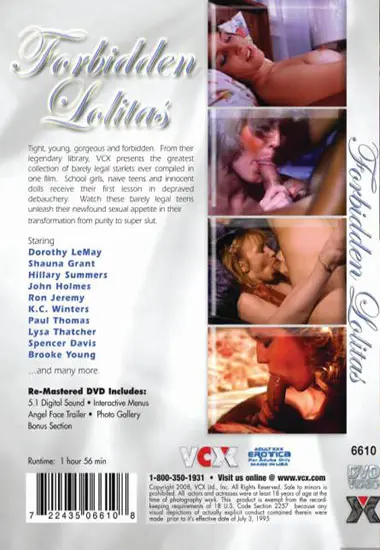 Forbidden Lolitas(VCX) at sexvideoall.com(back cover)
