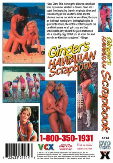 Ginger's Hawaiian Scrapbook | VCX | DVD(back cover)