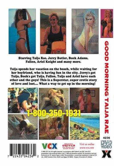 Good Morning Taija Rae | VCX | DVD(back cover)
