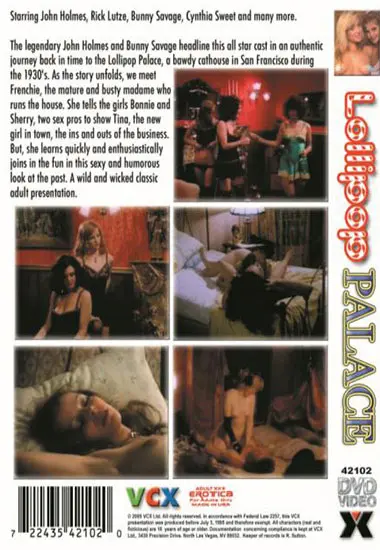 Lollipop Palace | VCX | DVD(back cover)