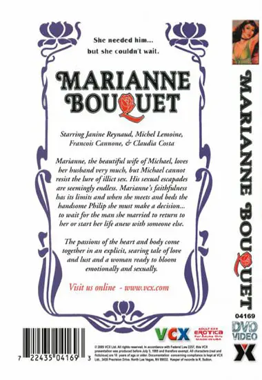Marianne Bouquet | VCX | DVD(back cover)