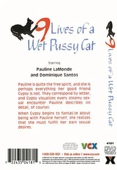 9 Lives of a Wet Pussy Cat | VCX | DVD(back cover)