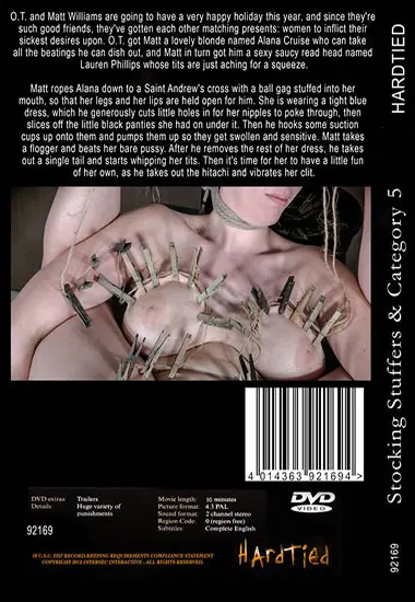 Hardtied - Stocking Stuffers | Belrose | DVD(back cover)