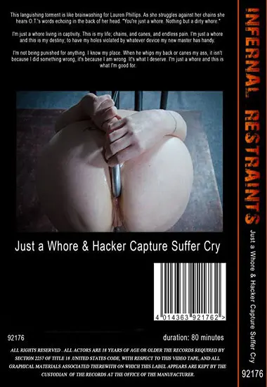 Infernal Restraints - Just A Whore | Belrose | DVD(back cover)