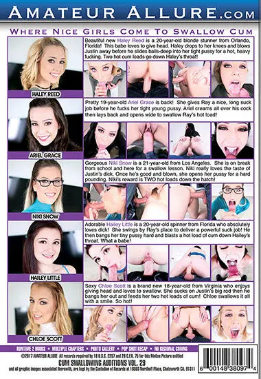Cum Swallowing Auditions 29(AMATEUR ALLURE)(back cover)