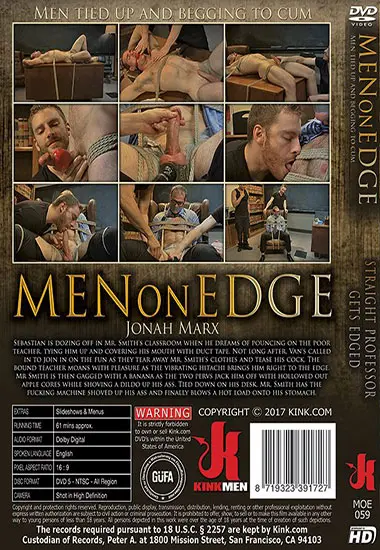 Straight Professor Gets Edged | Kink.com | DVD(back cover)