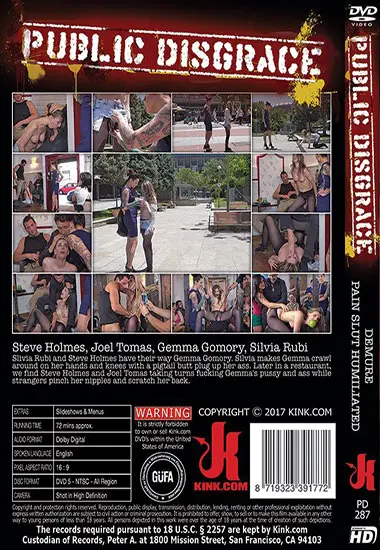 Demure Pain Slut Humiliated | Kink.com | DVD(back cover)