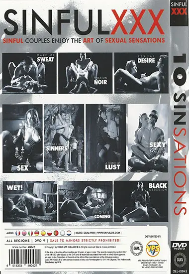 10 Sinsations | SINFUL XXX | DVD(back cover)