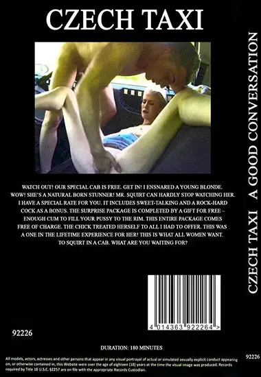 Czech Taxi - A Good Conversation(CZECH) at sexvideoall.com(back cover)