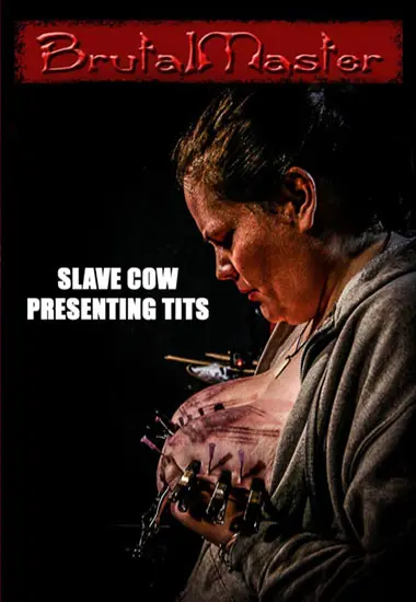 SLAVE COW PRESENTING TITS(BRUTAL MASTER)(back cover)