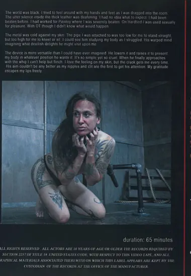 THE JOY OF SUFFERING(Infernal Restraints)(back cover)