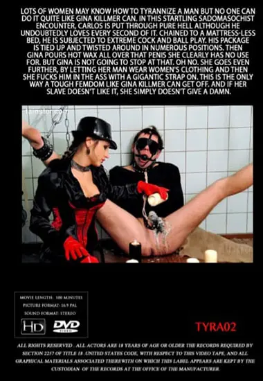 EXTREME COCK AND BALL FEMDOM PLAY | Tyranz | DVD(back cover)