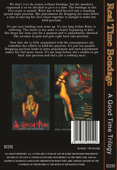 Real Time Bondage - A Good Time(Belrose)(back cover)