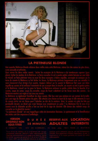 La Pietineuse Blonde | Demonia | DVD(back cover)
