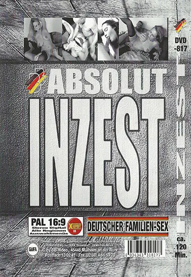 Absolut Inzest | BB-Video | DVD(back cover)