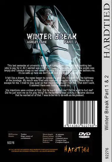 Hardtied - Winter Break Ashley Lane Part 1 | Belrose | DVD(back cover)