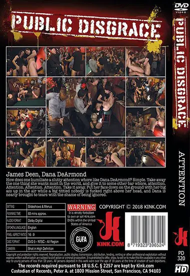 Attention | Kink.com | DVD(back cover)