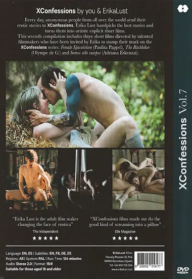 Xconfessions 7 | Erika Lust | DVD(back cover)