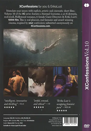 Xconfessions 10 | Erika Lust | DVD(back cover)