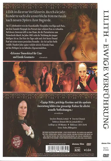 Lilith - Ewige Verführung | Donau Film | DVD(back cover)