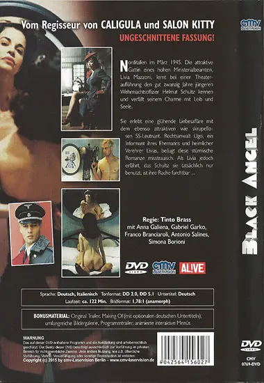 Black Angel | cmv-Laservision B | DVD(back cover)
