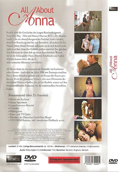 All about Abnna (2xDVDs) | Intimatefilm | DVD(back cover)