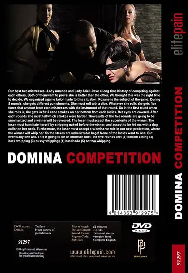 Elite Pain - Domina Competition | Belrose | DVD(back cover)